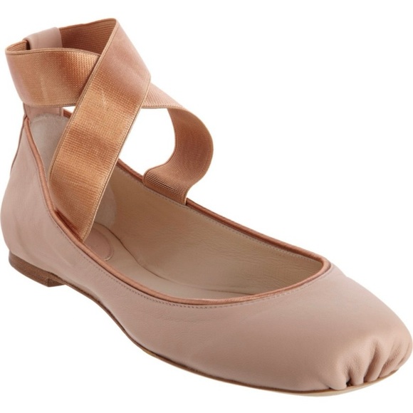 Chloé Ribbon Leather Ballet Flats – Size 39½ (US 9) – New Without